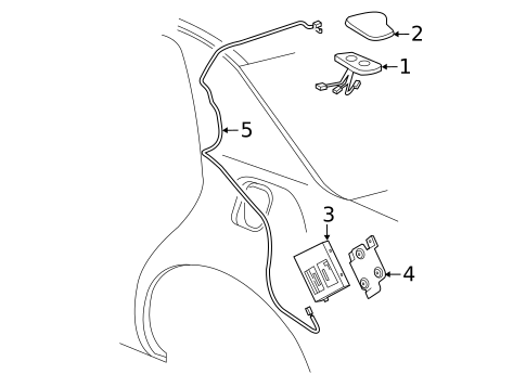 Antenna & Radio for 2011 Cadillac DTS #0