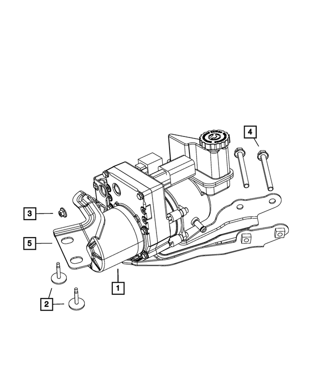 6102184AA - Steering: Hex Head Bolt And Coned Washer for Mopar Image image