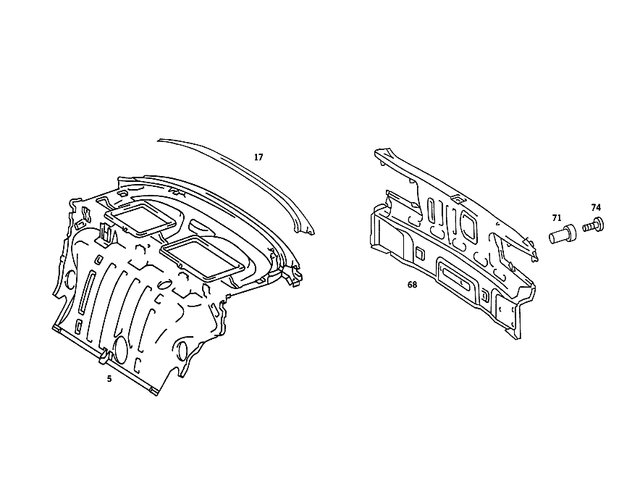 1269900458 - Rear End: Rivet Nut for Mercedes-Benz Image image