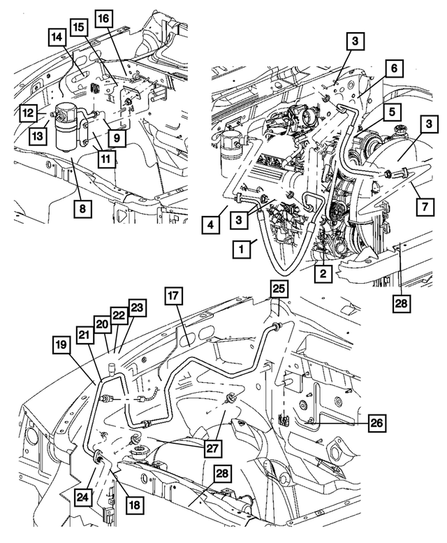 5179278AA - Air Conditioning &amp; Heater: Accumulator Bracket Bolt for Mopar Image image