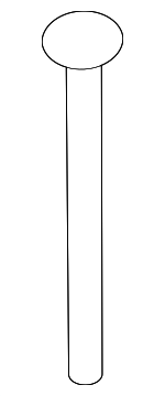 92138945 - Body: Door Hinge Pin for GM Image