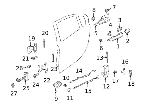 Rear Door for 2009 Pontiac G8 #0
