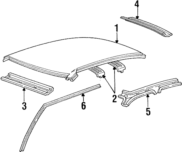 1W7Z5450244BA - Body: Reinforcement for Ford Image