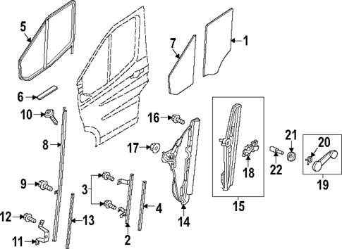 Front Door for 2024 Ford Transit-350 #0