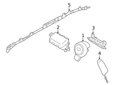 Air Bag Components for 2024 Subaru Ascent #1