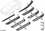 51479167364 - Vehicle Trim: Cover Molding, Sill, Inner Front Right for BMW Image