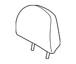 64261SL100NK - Body: Headrest for Subaru Image