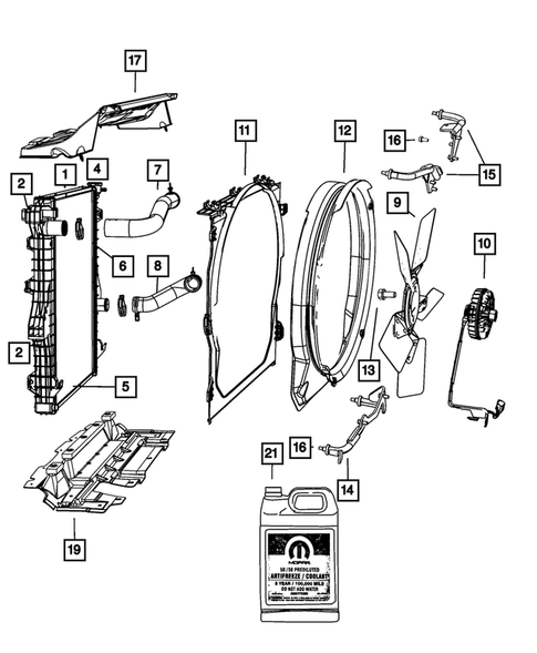 Radiator and Related Parts; Charge Air Cooler for 2010 Dodge Ram 2500 #0