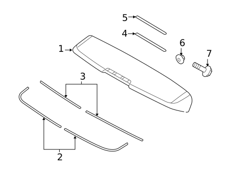 Spoiler for 2010 Hyundai Veracruz #0