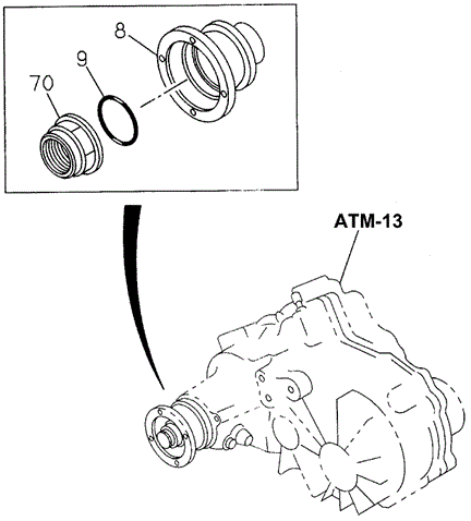 AT Transfer Gear Output for 1997 Honda Passport #0