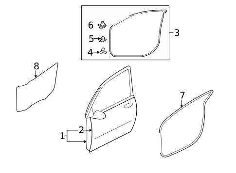 Door & Components for 2013 Mitsubishi Outlander #1