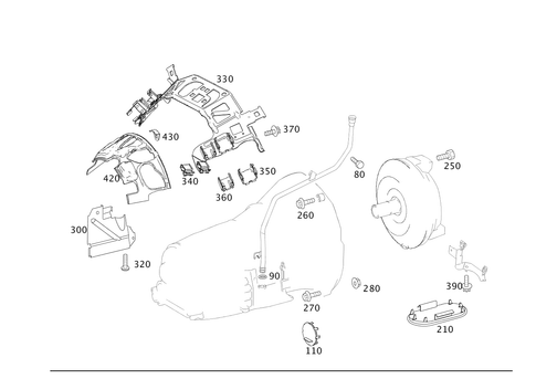 Attached Parts for Transmission, Oil Filler Pipe for 2000 Mercedes-Benz S500 #0