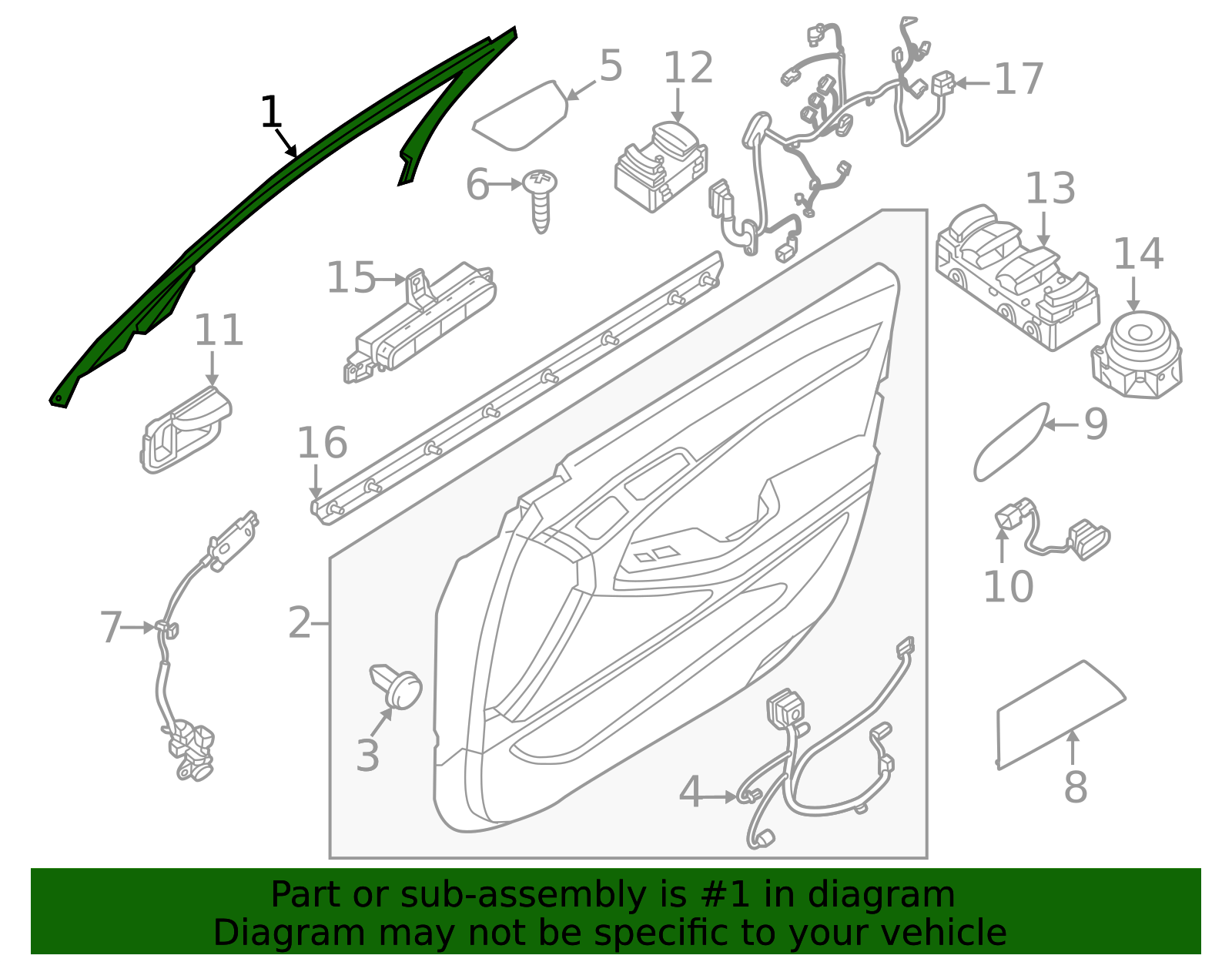 82910-T4000-4X - High-Quality Window Trim for AutoNation Parts