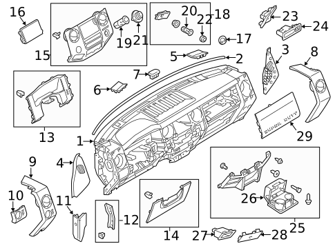 Instrument Panel for 2012 Ford F-350 Super Duty #0
