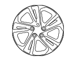 52910F2400 - : Wheel, Alloy for Hyundai Image