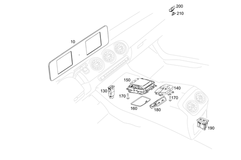 Radio, Operating and Display Unit for 2021 Mercedes-Benz A35 AMG #0