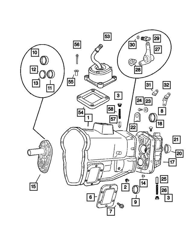 53008550 - Manual Transmission 6 Speed: Clip for Mopar Image image