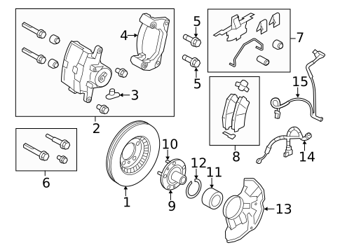 Front Brakes for 2006 Lincoln Zephyr #0