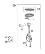 MN195112 - 2.0L Gas; Engine: Connecting Rod Bolt for Mopar Image