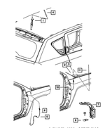 6105240AA - Electrical: U Multi Thread Nut for Mopar Image