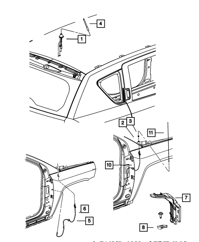 6105240AA - Electrical: U Multi Thread Nut for Mopar Image image