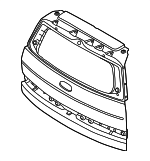 72800R6000 - Body: Lift Gate for Hyundai: Santa Fe Image