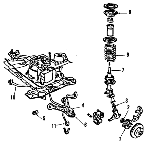 Suspension Components for 1984 Pontiac Phoenix #1