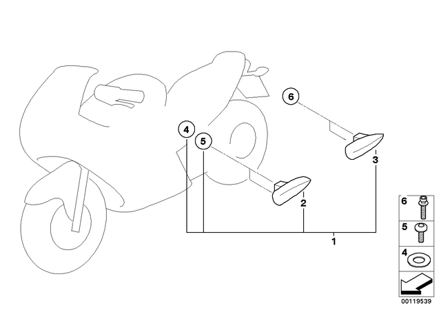 31422310341 - Frame and Mounting Parts: Washer -  for BMW-Motorrad Image