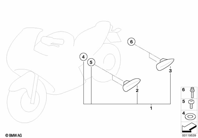 31422310341 - Frame and Mounting Parts: Washer -  for BMW-Motorrad Image