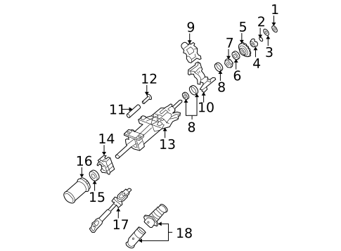 Shaft & Internal Components for 2007 Cadillac DTS #0