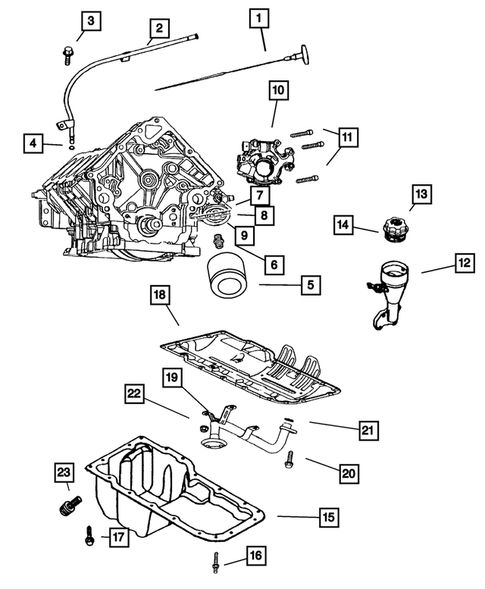 Engine Oiling for 2006 Jeep Commander #0