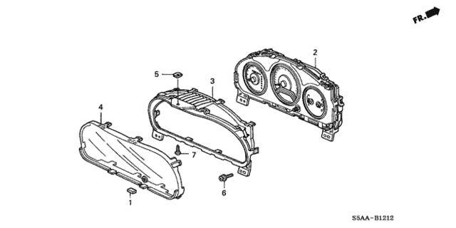 Meter Components (NS) (Visteon) (2) for 2004 Honda Civic #0