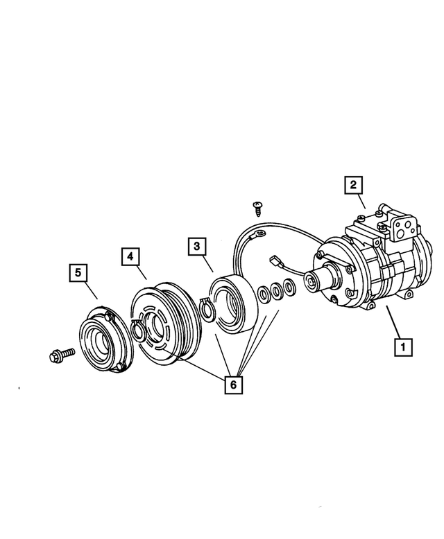 4720834 - : A/C Compressor Pulley Hub Kit for Mopar Image