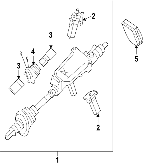 Steering Column for 2009 Mercedes-Benz CL550 #0
