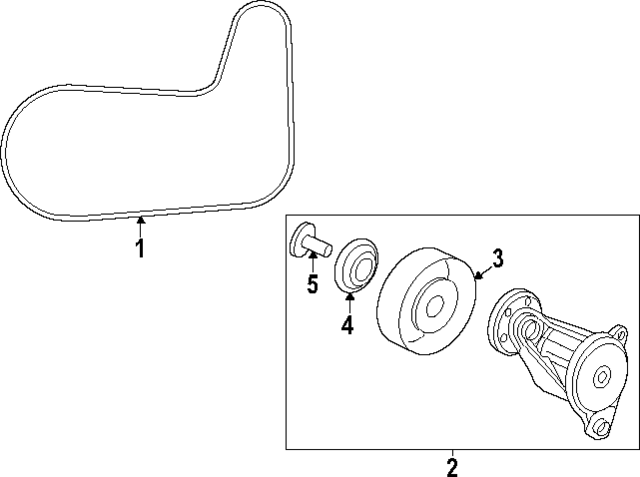 311106FBA02 - : Serpentine Belt for Honda: Pilot Image