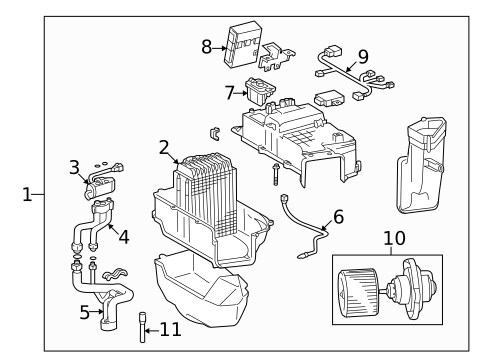 Auxiliary Heater & AC for 2007 Lexus LX470 #0
