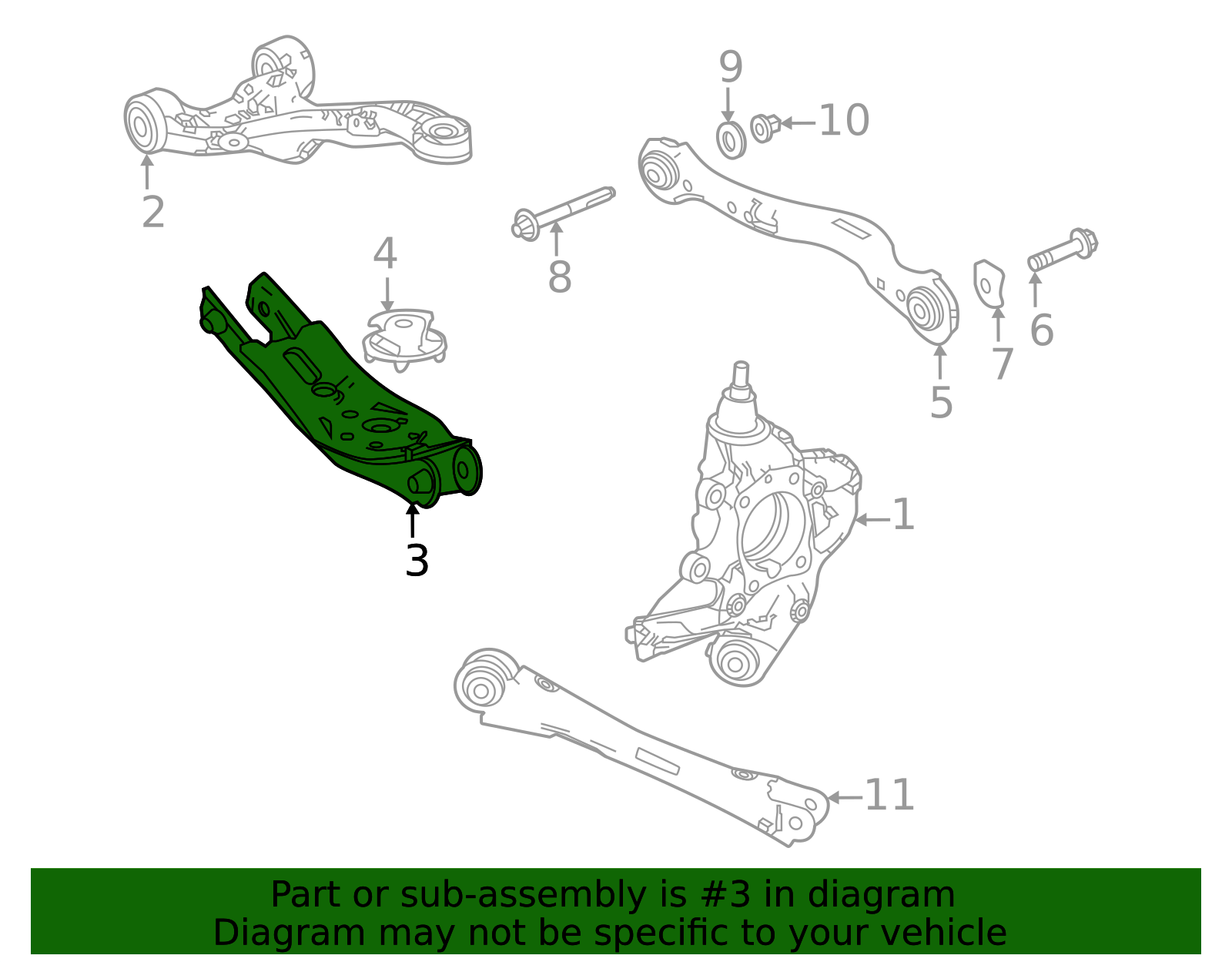 2022-2026 Acura MDX Lower Control Arm 52356-T90-A01 | OEM Parts Online