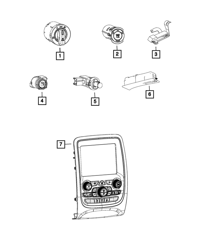 4560221AA - Electrical: Glove Box Switch And Lamp for Mopar Image image