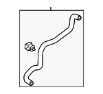 4H0121088AA - : Reservoir Hose for Audi: A8 Quattro Image