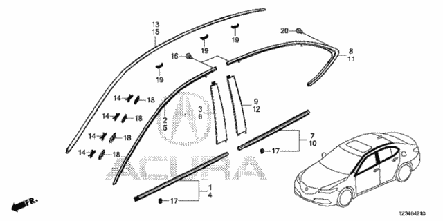 Molding for 2019 Acura TLX #0