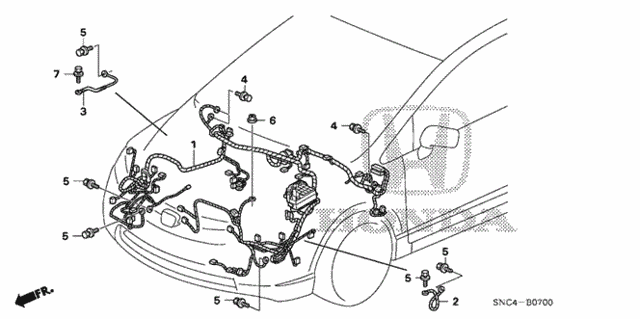 Wire Harness (1) for 2006 Honda Civic #0