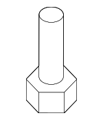 11570498 - Body: Bumper Cover Bolt for GM Image