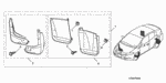 8P09TM8100R1 - : Splash Guard, Rear for Honda Image