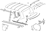 1156980101 - : Drip Molding for Mercedes-Benz Image