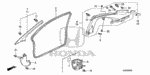 91560SNAA01 - Interior/Bumper: CLIP, TRIM for Honda Image