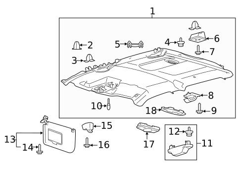 Interior Trim - Cab for 2017 Ford F-350 Super Duty #6