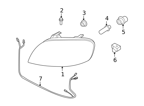 Headlamp Components for 2009 Chevrolet Aveo #0