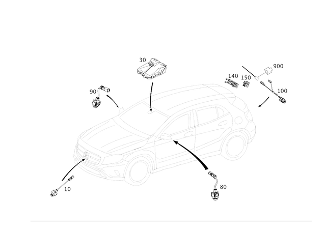 9051103 - Electrical System: Camera for Mercedes-Benz Image image
