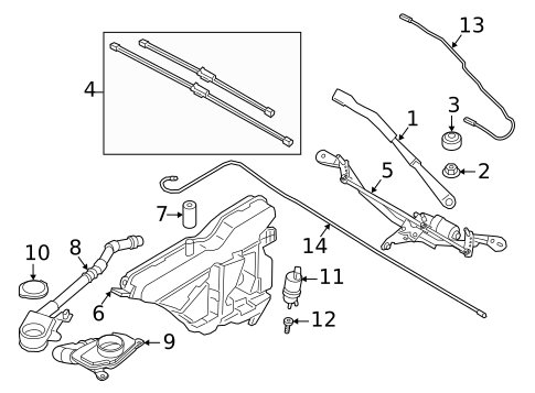Wiper & Washer Components for 2021 BMW 330e xDrive #0
