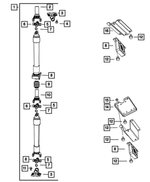 52123137AA - Rear Axle; American Axle 292 MM Single Rear Wheel; Differential and Drive Line: Drive Shaft for Mopar Image image